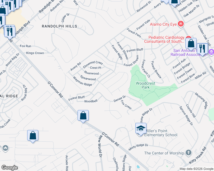 map of restaurants, bars, coffee shops, grocery stores, and more near 11300 Denae Drive in Live Oak