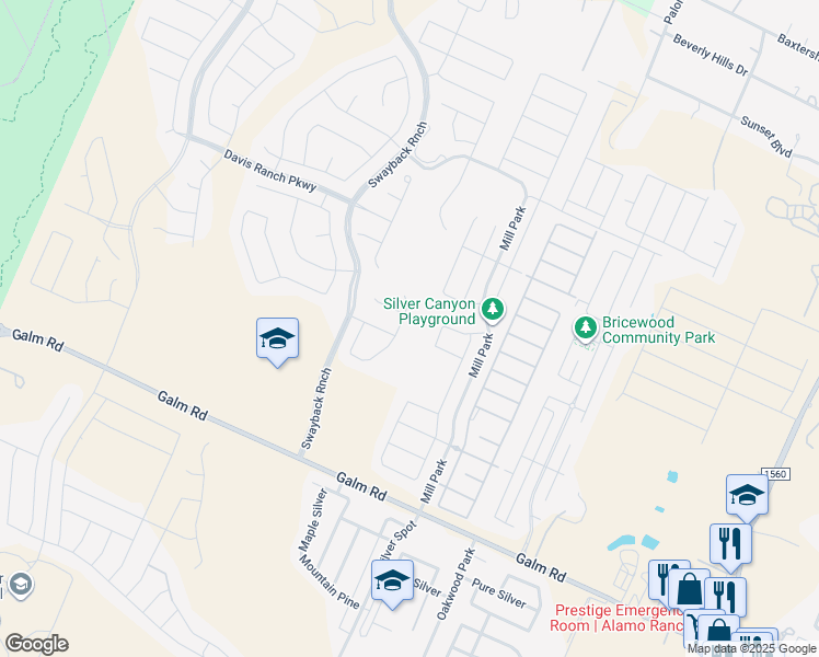 map of restaurants, bars, coffee shops, grocery stores, and more near 9970 Cowboy Lane in San Antonio