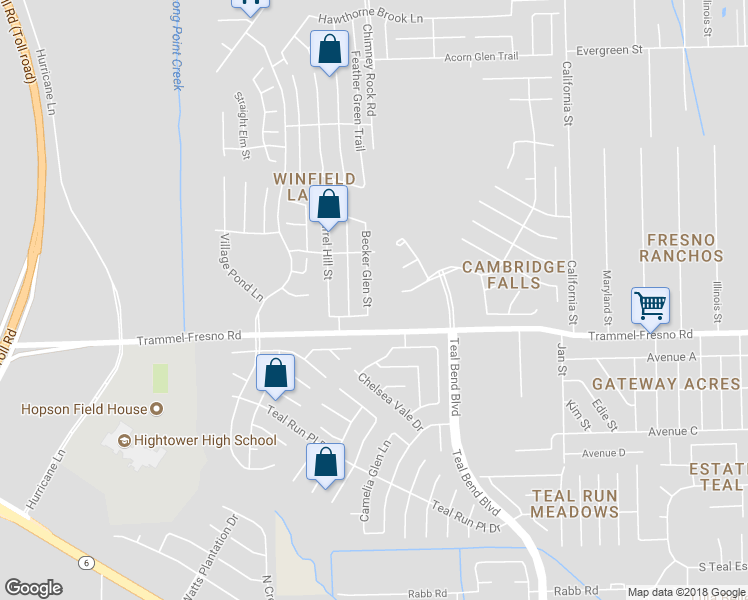 map of restaurants, bars, coffee shops, grocery stores, and more near 3423 Becker Glen Street in Fresno