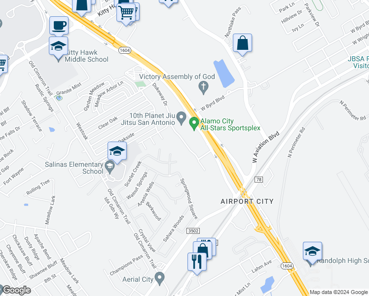 map of restaurants, bars, coffee shops, grocery stores, and more near 10723 Mathom Landing in Universal City