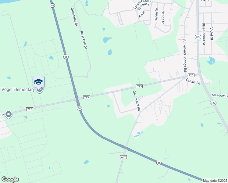 map of restaurants, bars, coffee shops, grocery stores, and more near 16663 Farm to Market Road 725 in Seguin