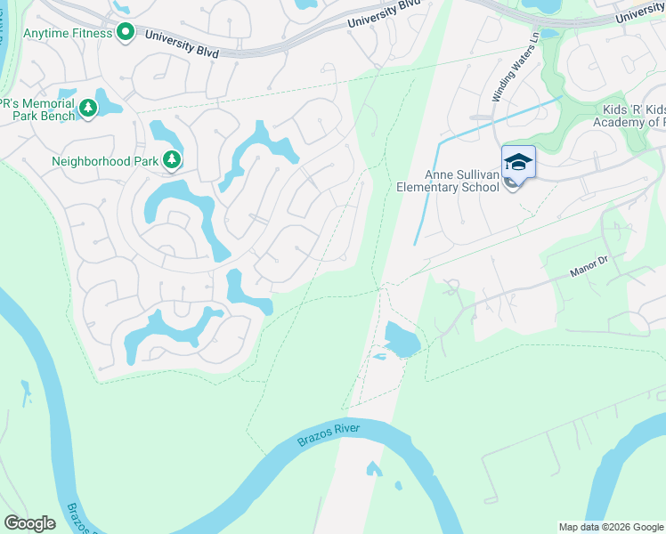 map of restaurants, bars, coffee shops, grocery stores, and more near 5802 Caper Shores Lane in Sugar Land