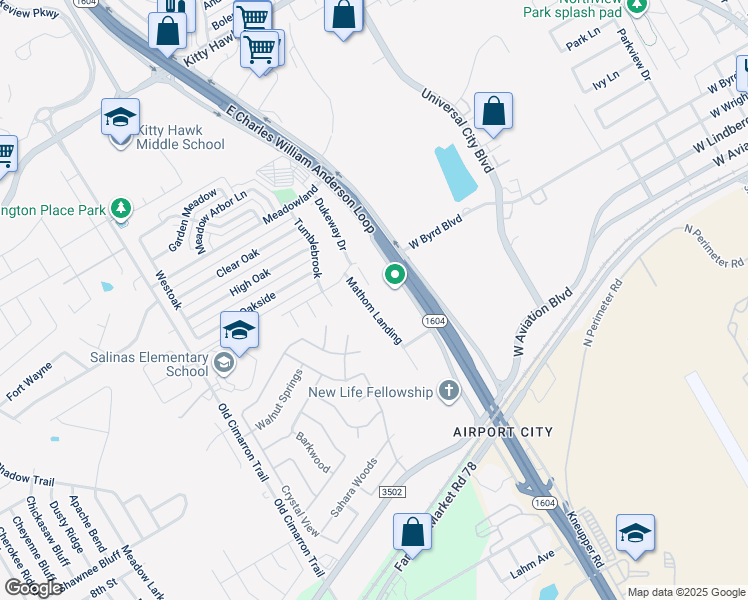 map of restaurants, bars, coffee shops, grocery stores, and more near 10810 Mathom Landing in Universal City