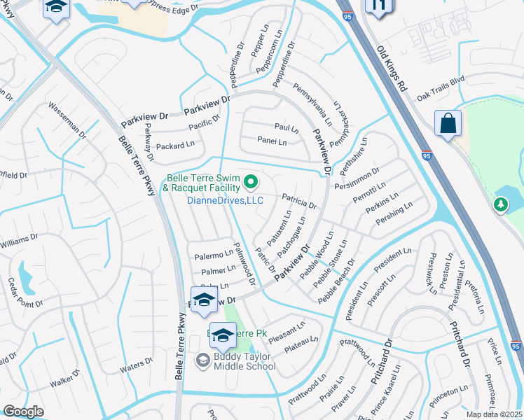 map of restaurants, bars, coffee shops, grocery stores, and more near 16 Patrick Pl in Palm Coast