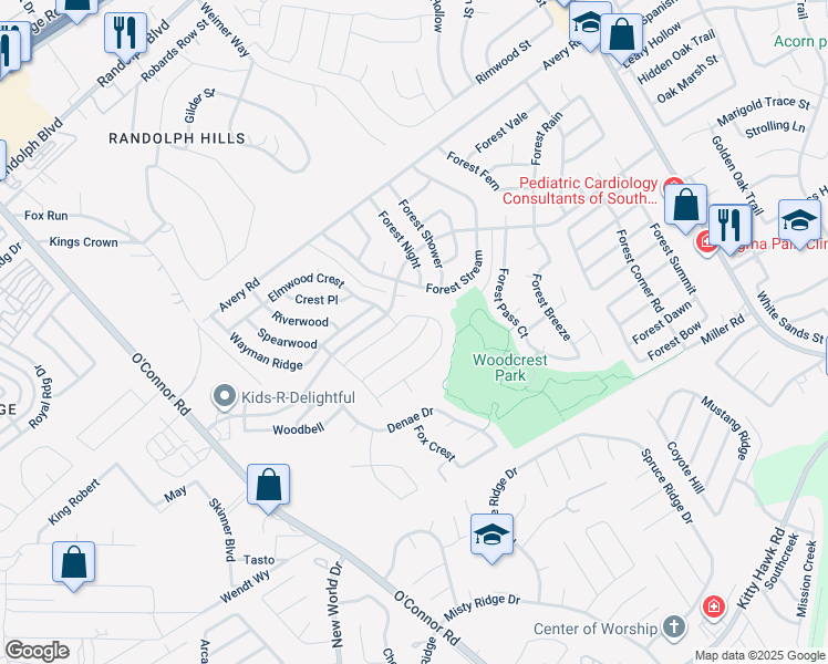 map of restaurants, bars, coffee shops, grocery stores, and more near 7069 Hayes Horizon in Live Oak