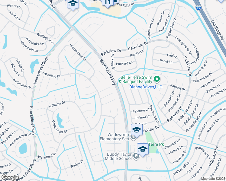 map of restaurants, bars, coffee shops, grocery stores, and more near 12 Warwick Place in Palm Coast