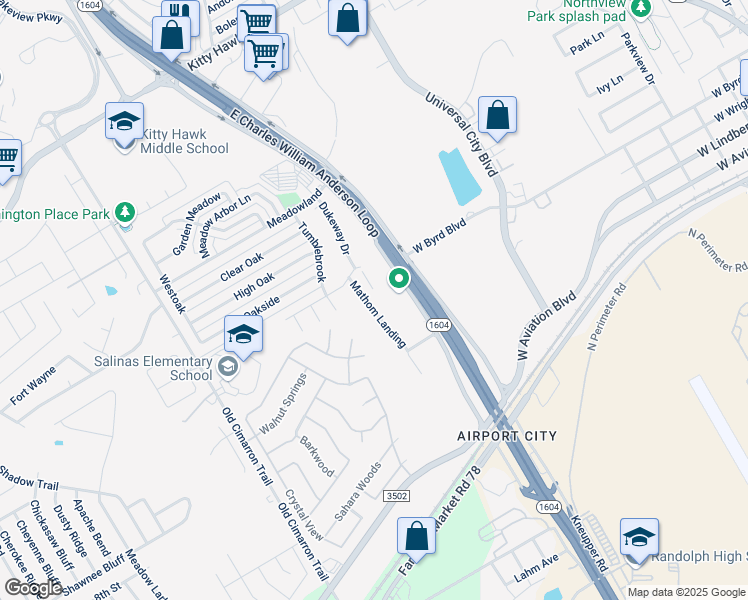 map of restaurants, bars, coffee shops, grocery stores, and more near 10810 Mathom Landing in Universal City