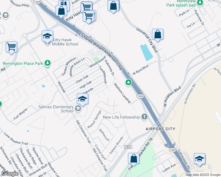 map of restaurants, bars, coffee shops, grocery stores, and more near 490 Tumblebrook in Universal City
