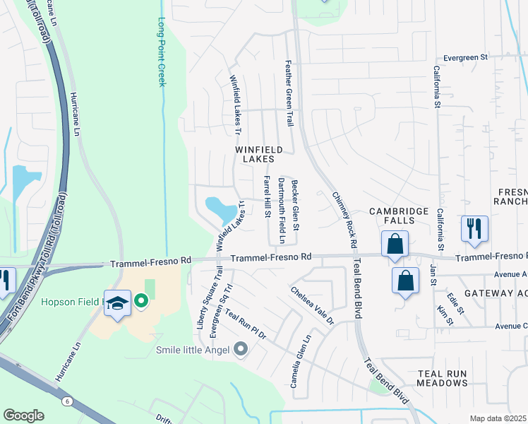 map of restaurants, bars, coffee shops, grocery stores, and more near 3338 Jib Court in Fresno
