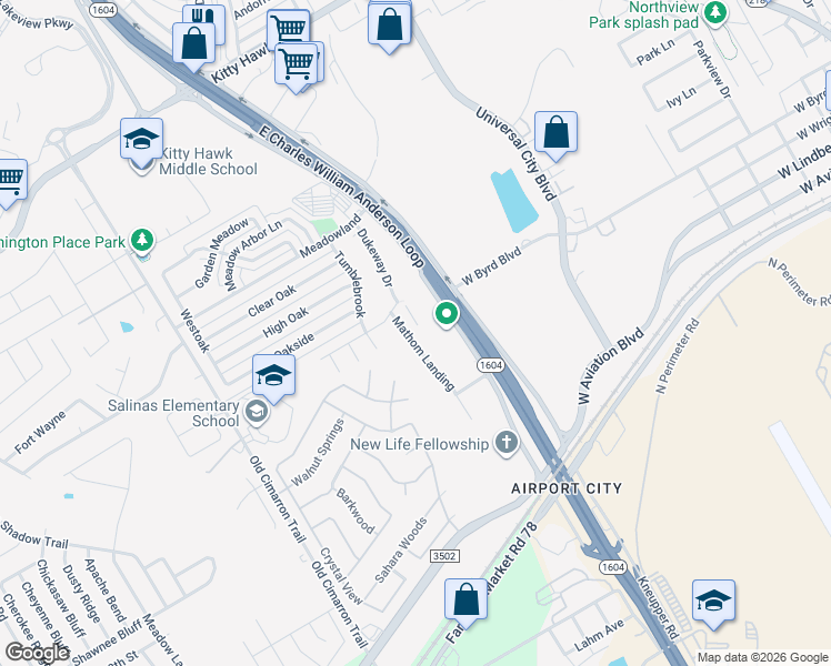 map of restaurants, bars, coffee shops, grocery stores, and more near 10810 Mathom Landing in Universal City