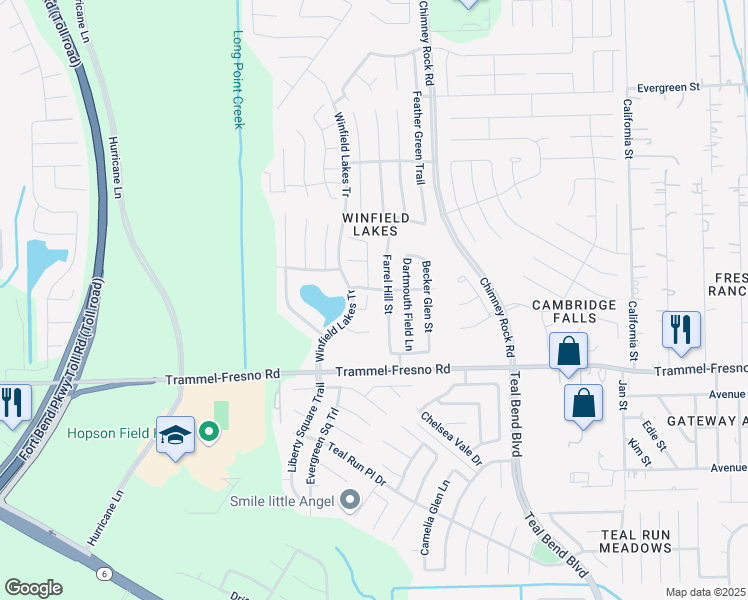 map of restaurants, bars, coffee shops, grocery stores, and more near 3338 Jib Court in Fresno