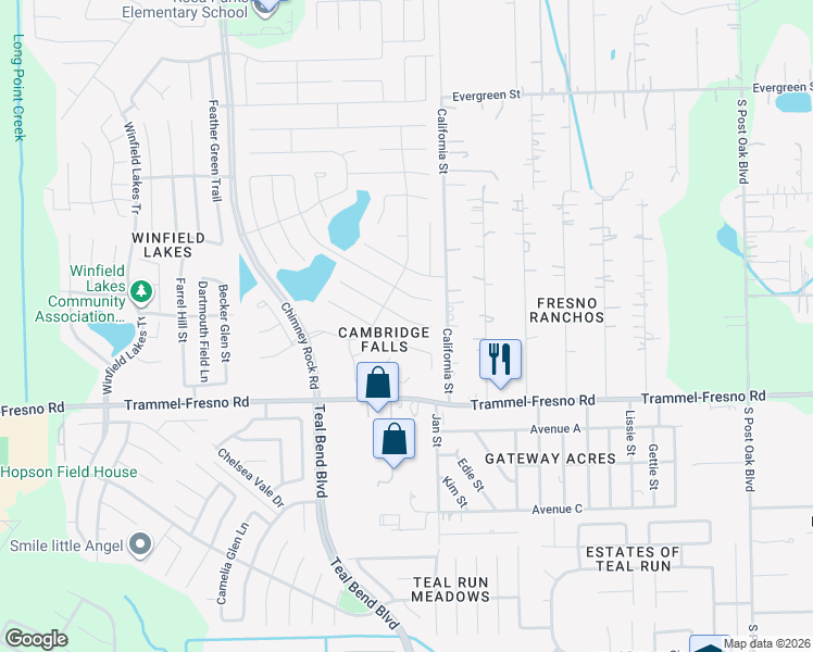map of restaurants, bars, coffee shops, grocery stores, and more near 1803 Lansing Cove Drive in Fresno