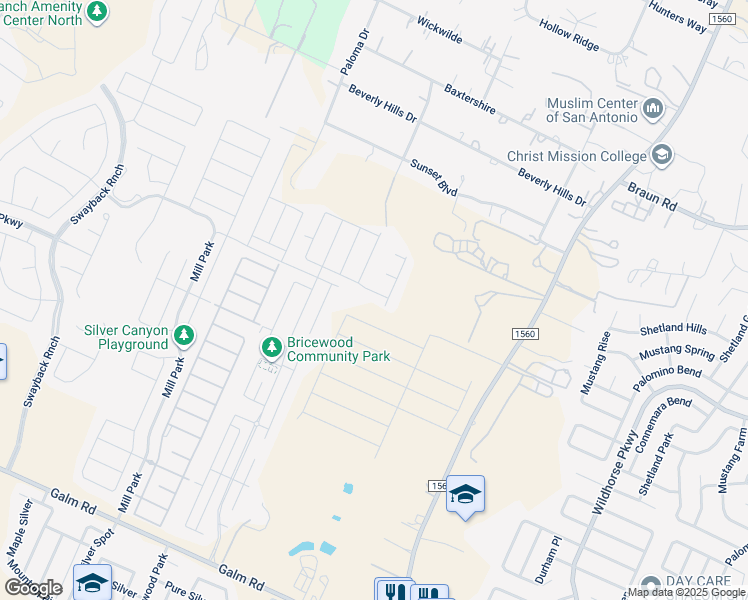 map of restaurants, bars, coffee shops, grocery stores, and more near 10740 Malibu in Helotes