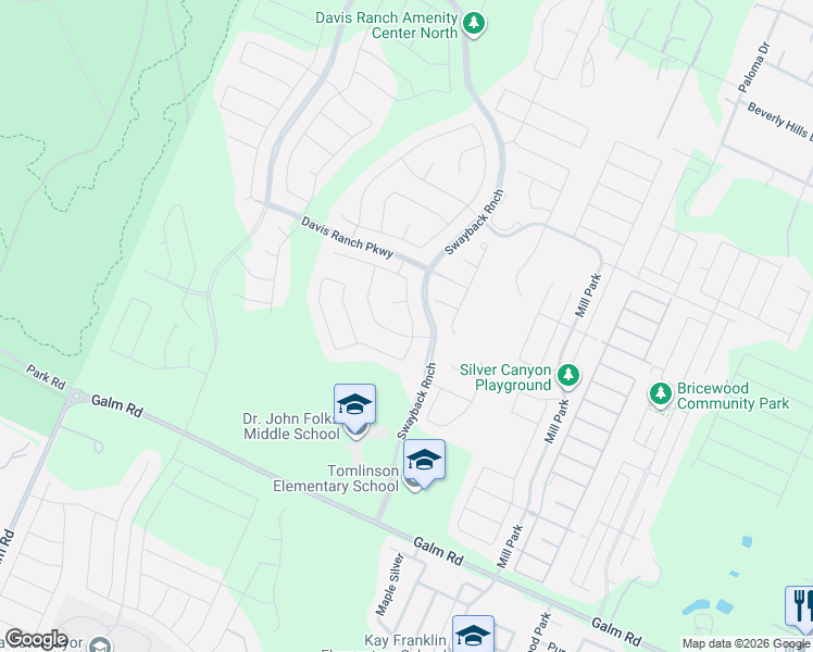 map of restaurants, bars, coffee shops, grocery stores, and more near 10207 Cactus Hills in San Antonio