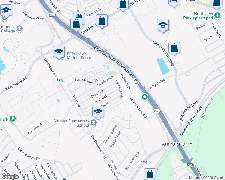 map of restaurants, bars, coffee shops, grocery stores, and more near 106 High Oak in Universal City