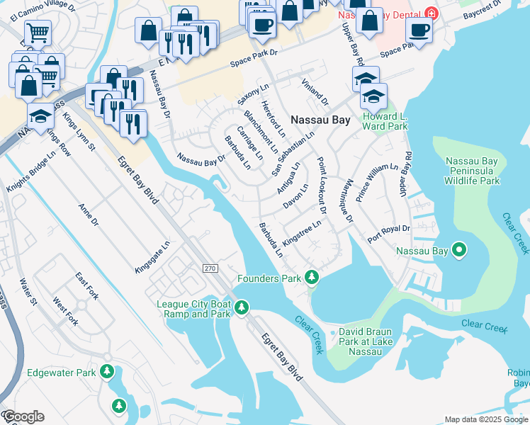 map of restaurants, bars, coffee shops, grocery stores, and more near 1406 Davon Lane in Houston