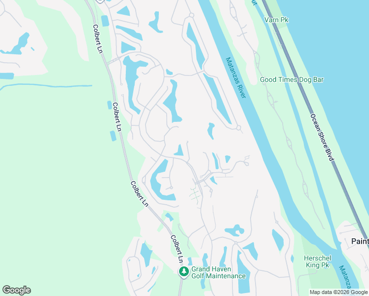 map of restaurants, bars, coffee shops, grocery stores, and more near 5 Tanglewood Court in Palm Coast