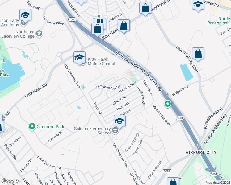 map of restaurants, bars, coffee shops, grocery stores, and more near 153 Clear Oak in Universal City