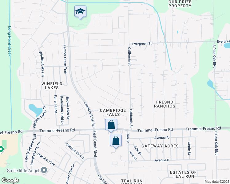 map of restaurants, bars, coffee shops, grocery stores, and more near 1922 Cadbury Castle Lane in Fresno