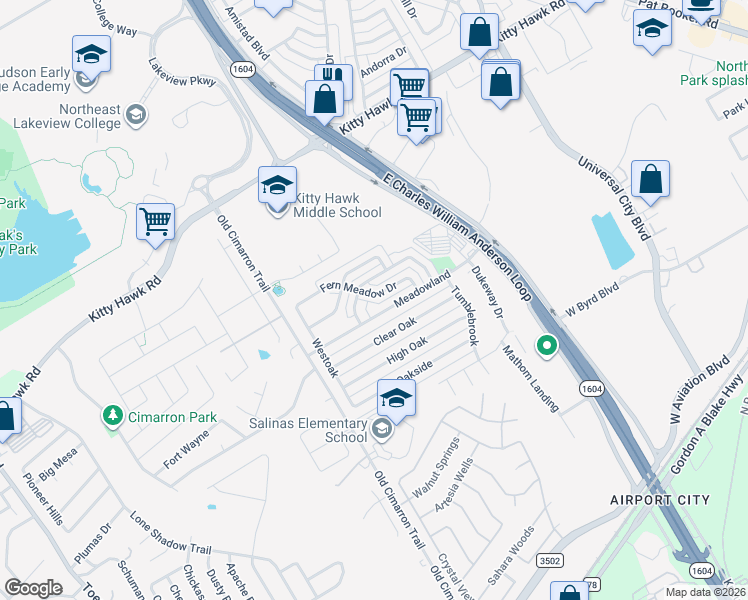 map of restaurants, bars, coffee shops, grocery stores, and more near 644 Fern Meadow Drive in Universal City