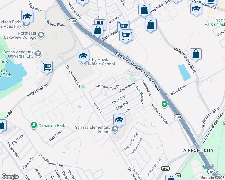map of restaurants, bars, coffee shops, grocery stores, and more near 663 Fern Meadow Drive in Universal City