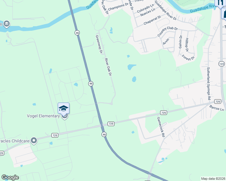 map of restaurants, bars, coffee shops, grocery stores, and more near 916 River Oak Drive in Seguin