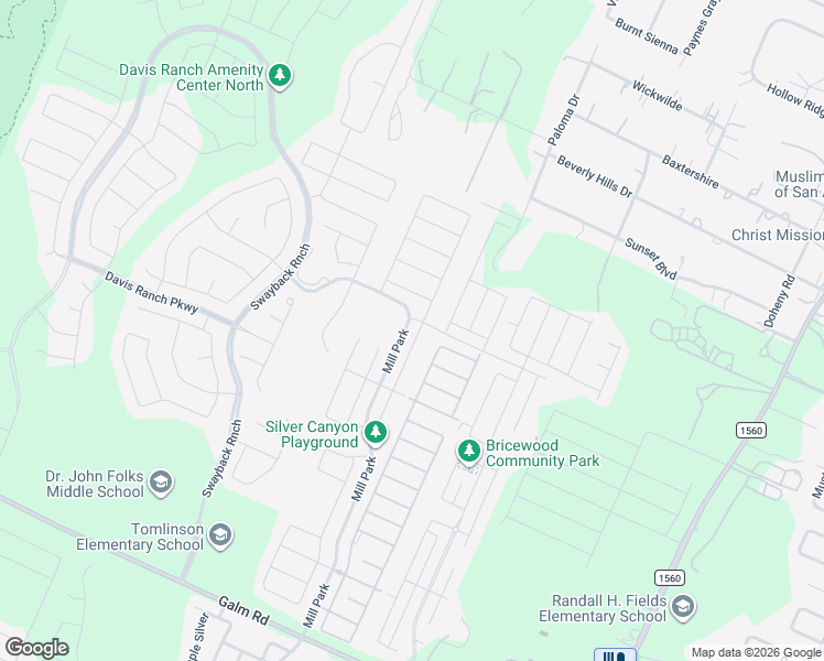 map of restaurants, bars, coffee shops, grocery stores, and more near 10323 Castello Canyon in San Antonio