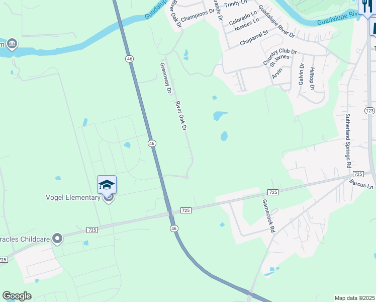 map of restaurants, bars, coffee shops, grocery stores, and more near 916 River Oak Drive in Seguin