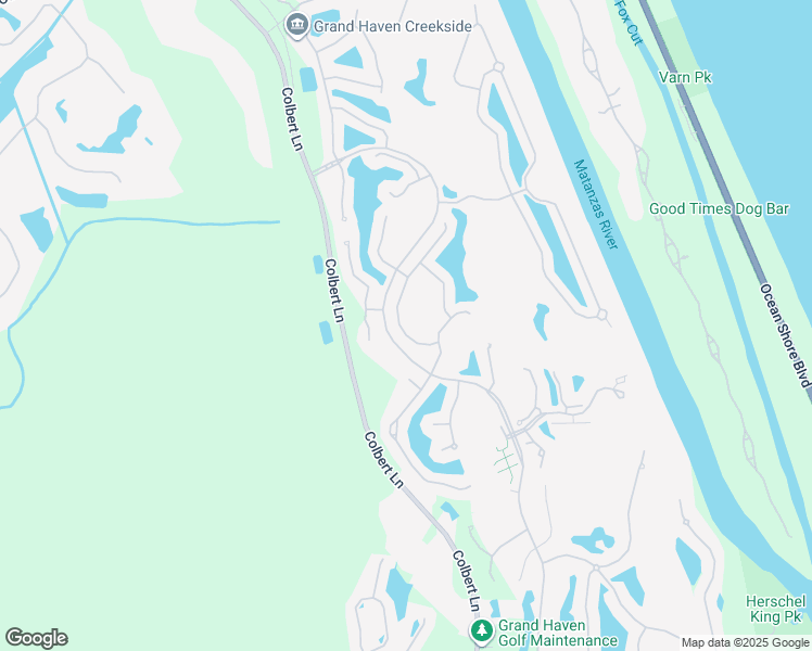 map of restaurants, bars, coffee shops, grocery stores, and more near 12 Saint Andrews Court in Palm Coast