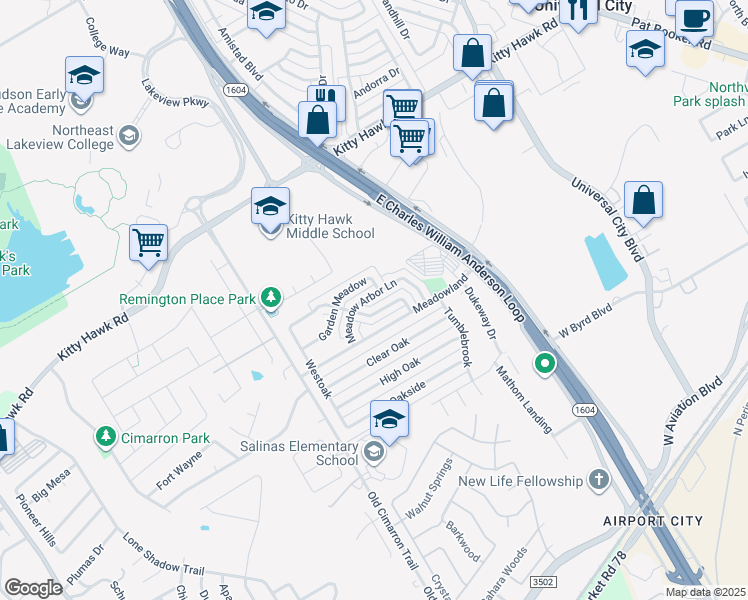 map of restaurants, bars, coffee shops, grocery stores, and more near 644 Fern Meadow Drive in Universal City