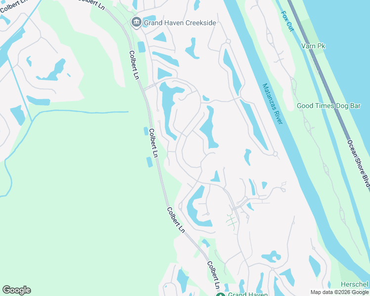 map of restaurants, bars, coffee shops, grocery stores, and more near 20 Saint Andrews Court in Palm Coast