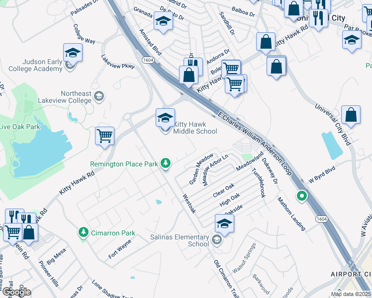 map of restaurants, bars, coffee shops, grocery stores, and more near 412 Ruby Ritz in Universal City