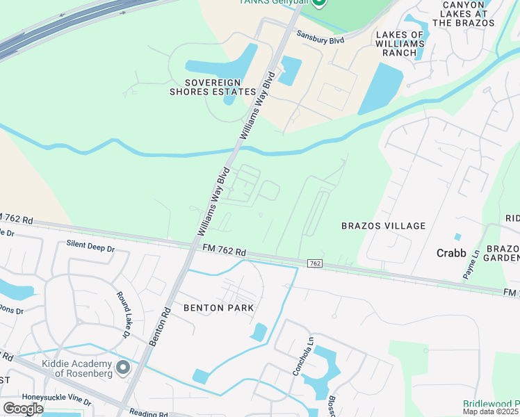 map of restaurants, bars, coffee shops, grocery stores, and more near 5331 FM 762 Road in Richmond