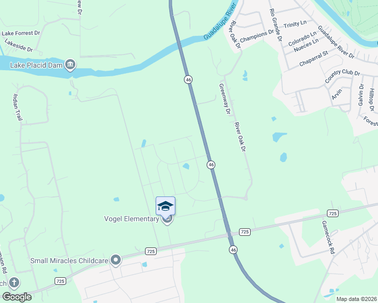 map of restaurants, bars, coffee shops, grocery stores, and more near 1040 Copperhead Road in Seguin
