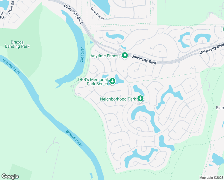 map of restaurants, bars, coffee shops, grocery stores, and more near 6426 Apsley Creek Lane in Sugar Land