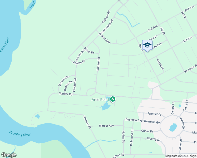 map of restaurants, bars, coffee shops, grocery stores, and more near 178 Sumter Road in Satsuma