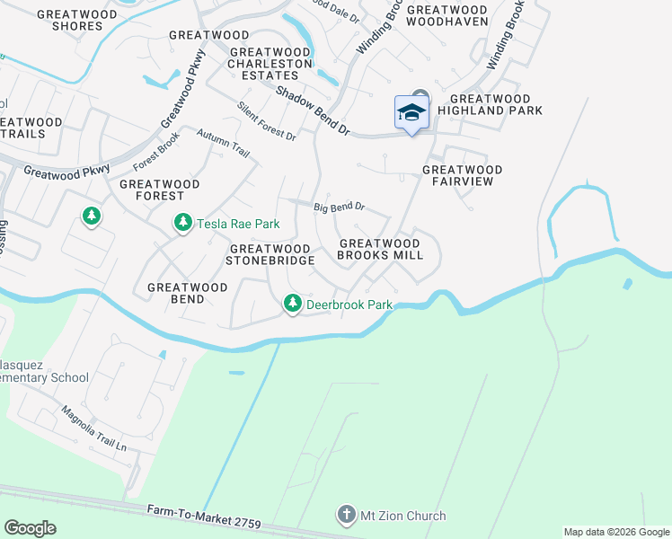 map of restaurants, bars, coffee shops, grocery stores, and more near 1315 Shady Bend Drive in Sugar Land