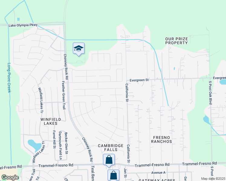map of restaurants, bars, coffee shops, grocery stores, and more near 1914 Bravos Manor Lane in Fresno