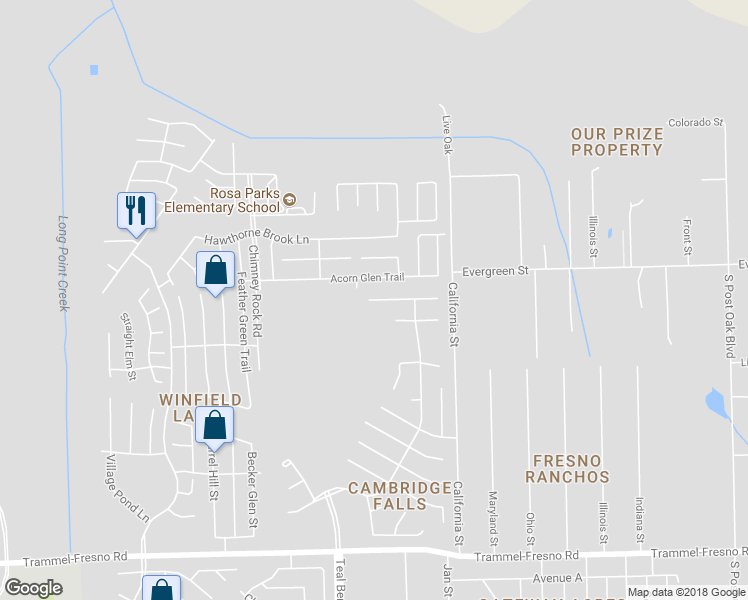 map of restaurants, bars, coffee shops, grocery stores, and more near 2034 Bravos Manor Lane in Fresno