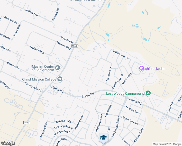map of restaurants, bars, coffee shops, grocery stores, and more near 10771 Texas Star in Helotes