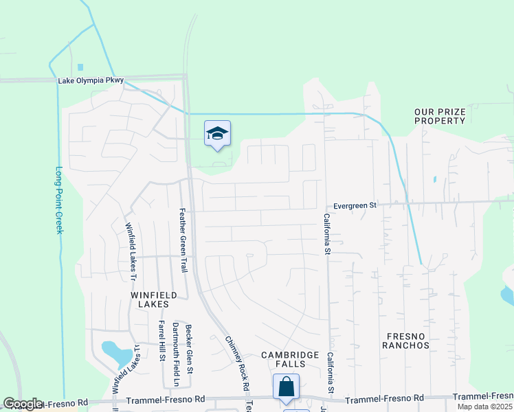 map of restaurants, bars, coffee shops, grocery stores, and more near 1950 Bravos Manor Lane in Fresno