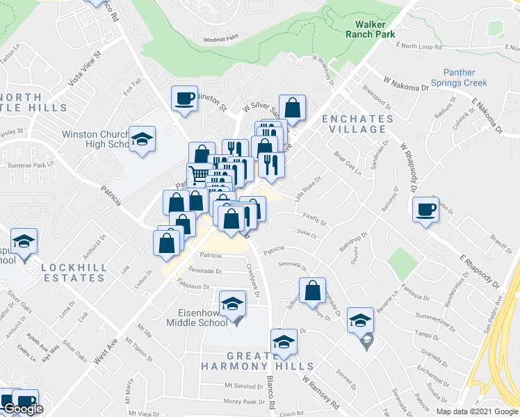 map of restaurants, bars, coffee shops, grocery stores, and more near 11726 West Avenue in San Antonio