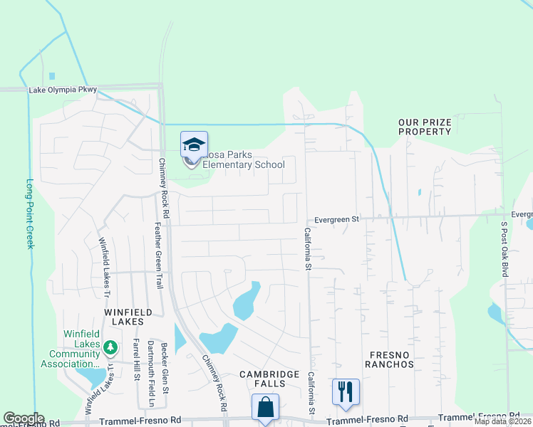 map of restaurants, bars, coffee shops, grocery stores, and more near 1902 Vermillion View Street in Fresno