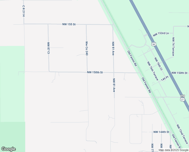 map of restaurants, bars, coffee shops, grocery stores, and more near 8270 Northwest 150th Street in Trenton