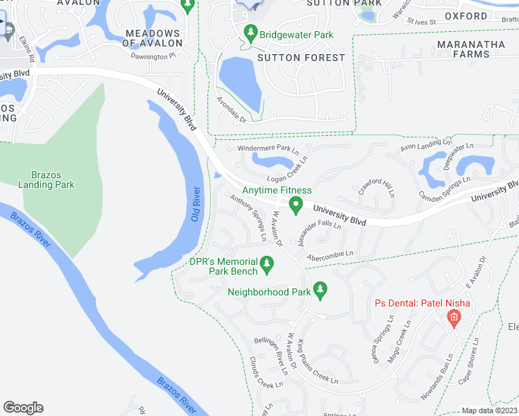 map of restaurants, bars, coffee shops, grocery stores, and more near 5031 Anthony Springs Lane in Sugar Land