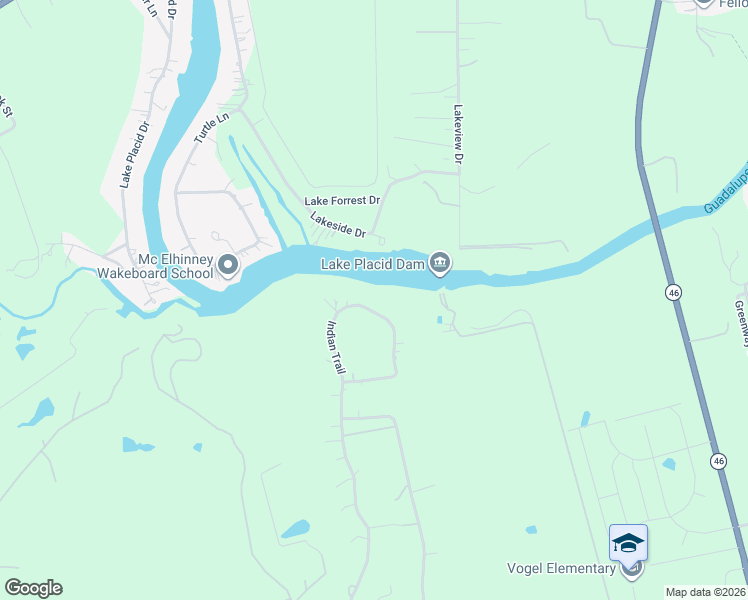 map of restaurants, bars, coffee shops, grocery stores, and more near 16 Cherokee Bend in Seguin