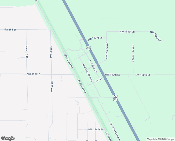 map of restaurants, bars, coffee shops, grocery stores, and more near 15064 Northwest 76th Court in Trenton