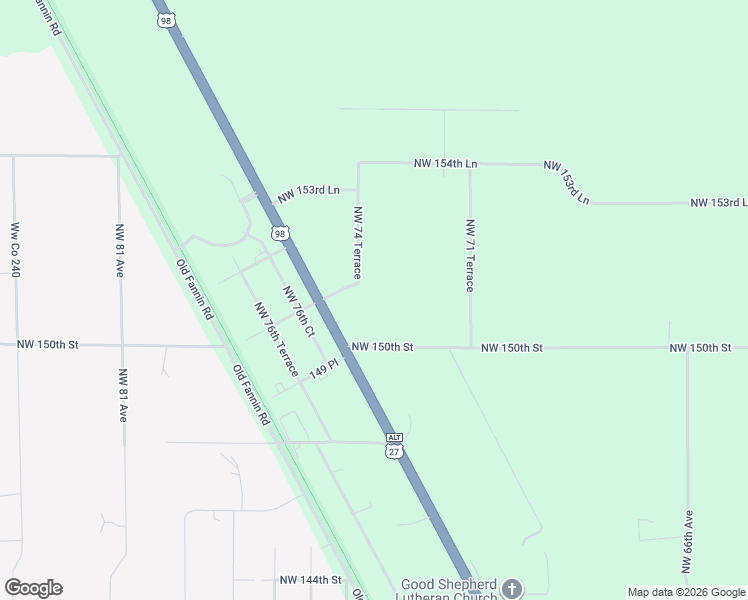 map of restaurants, bars, coffee shops, grocery stores, and more near 7491 Northwest 150th Street in Chiefland