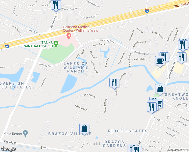 map of restaurants, bars, coffee shops, grocery stores, and more near 914 Opal Chase Dr in Richmond