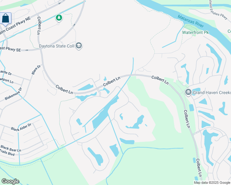 map of restaurants, bars, coffee shops, grocery stores, and more near 162 Willow Oak Way in Palm Coast